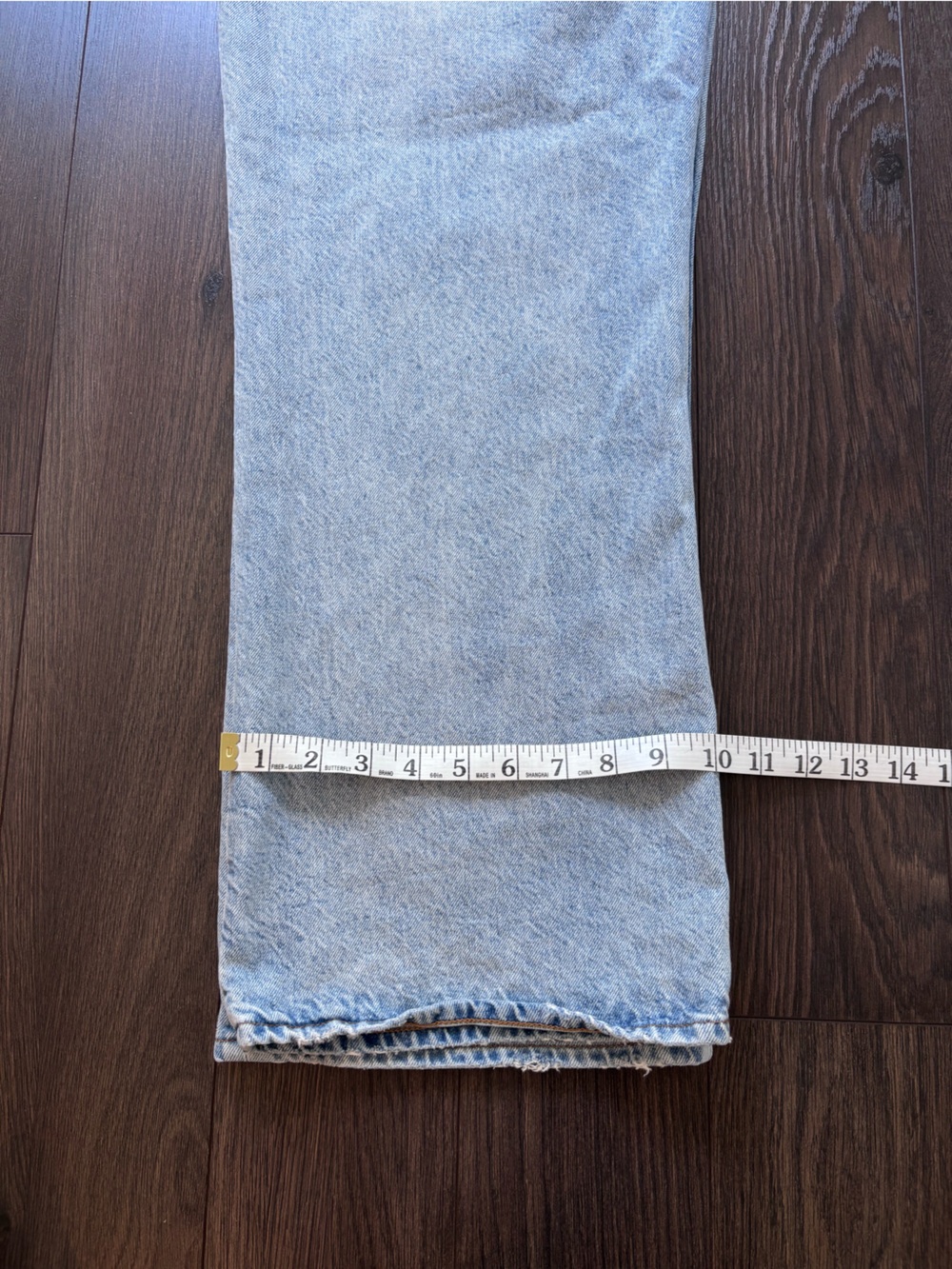 ARITZIA Denim Forum The Farrah High Rise Wide Leg Jeans - Light Wash - Size 31 - Picture 10 of 11